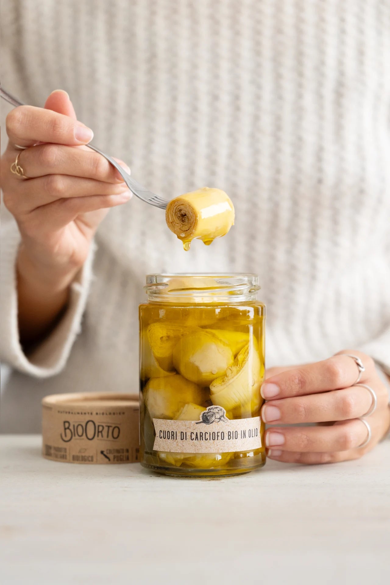 Whole Organic Artichoke Hearts in Oil