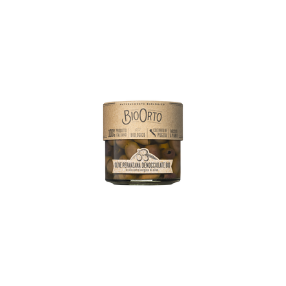 Organic Pitted Peranzana Olives in EVO
