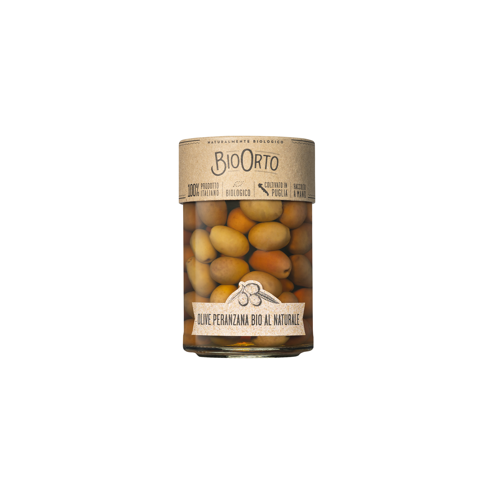 Organic Whole Peranzana Olives in Brine