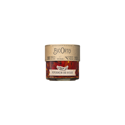 Organic Sliced Chilli Peppers in Extra Virgin Olive Oil